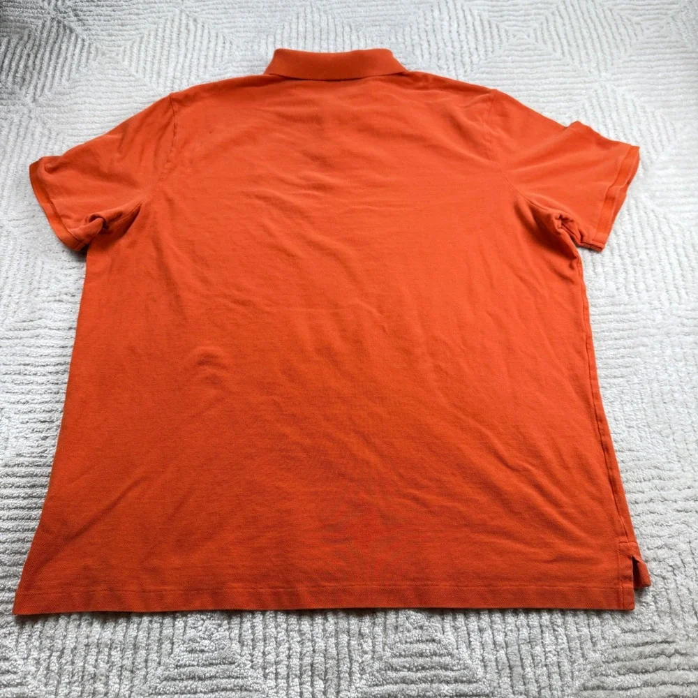 Polo Ralph Lauren Polo Shirt Men XXL Orange Classic Fit Cotton Preppy Golf Fratt